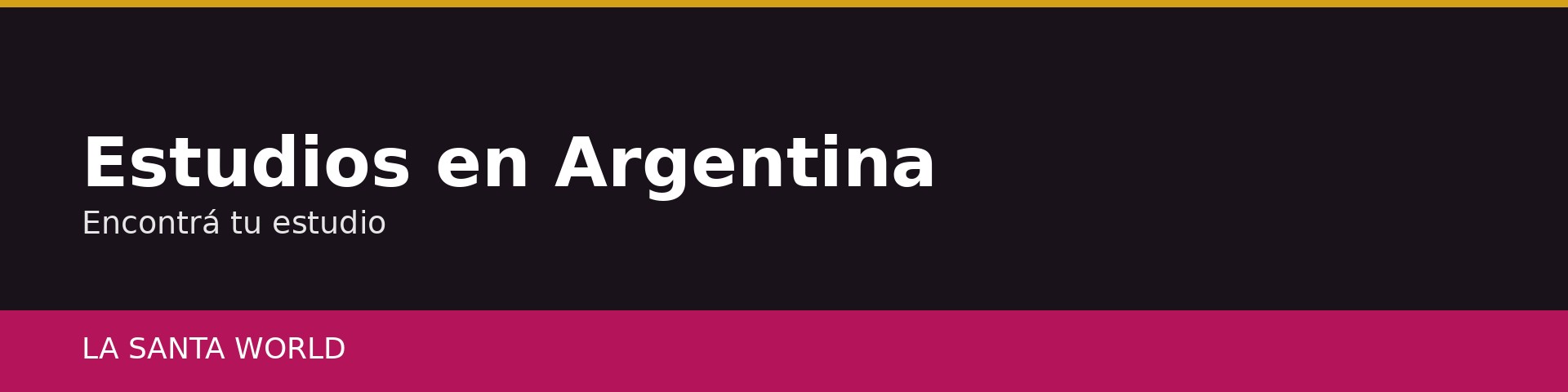 Banner Estudios en Argentina