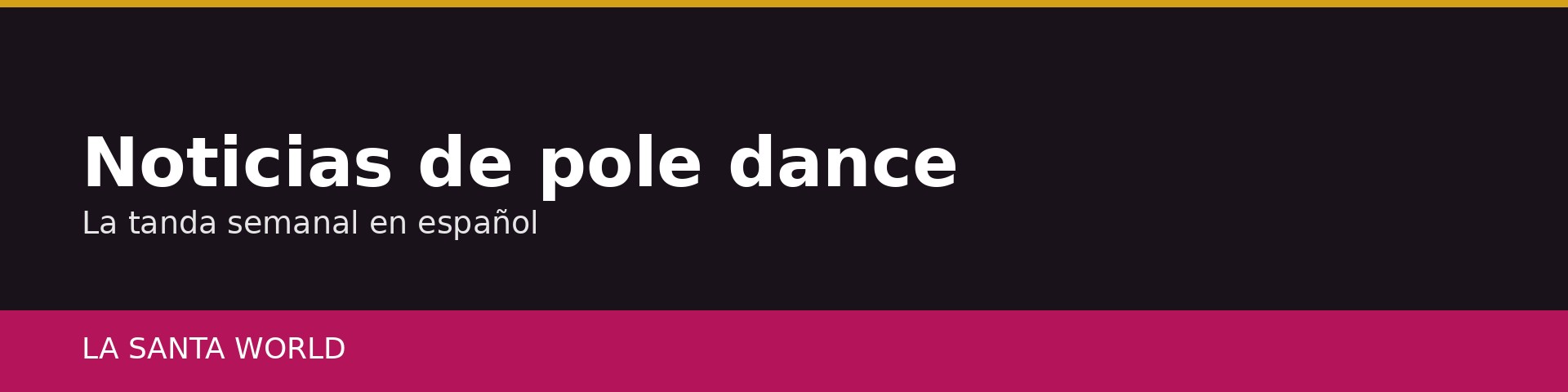 Banner Noticias de pole dance